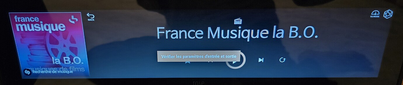 Vérifier les paramètres d'entrée et sortie